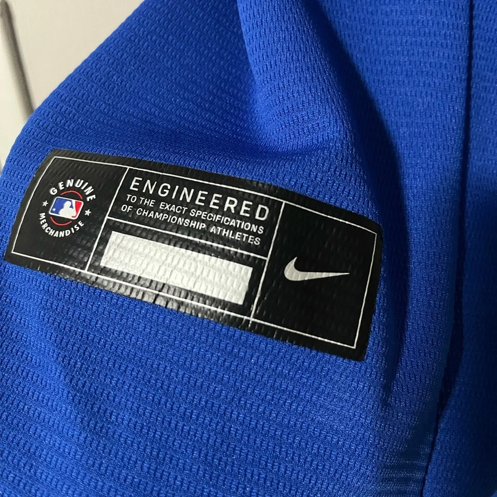 Nike Blue and White Sports Jersey - Picture 3 of 3